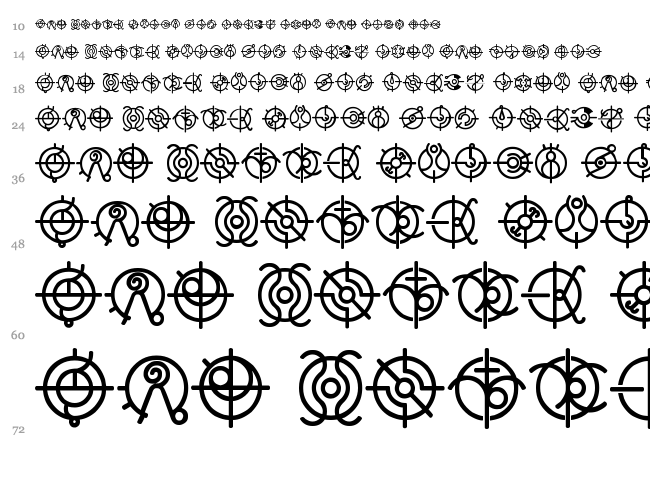 Forerunner font waterfall